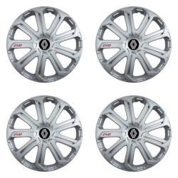 Capace pentru Renault (logo nou) 14 Evo silver