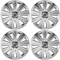 Capacele de naf pentru Renault (logo nou) 14 Aviator carbon RC silver