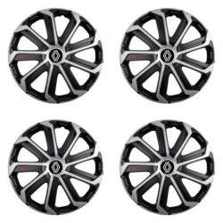Capace pentru Renault (logo nou) 15 Evo black&silver