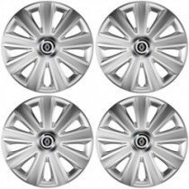 Capace pentru Renault (logo nou) 15 Aviator carbon silver