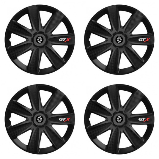 Capace roată pentru Renault (logo nou) 15 GTX CARBON negru