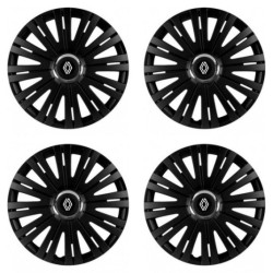 Capace roată pentru Renault (logo nou) 16 ACTIVE RC BLACK