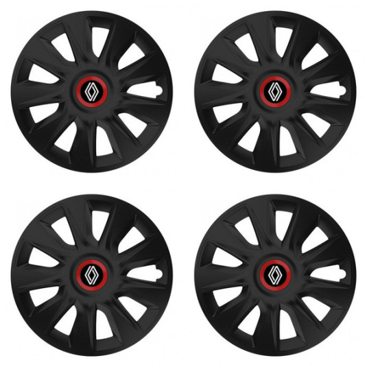 Capace pentru Renault (logo nou) 17 STRATOS RR black