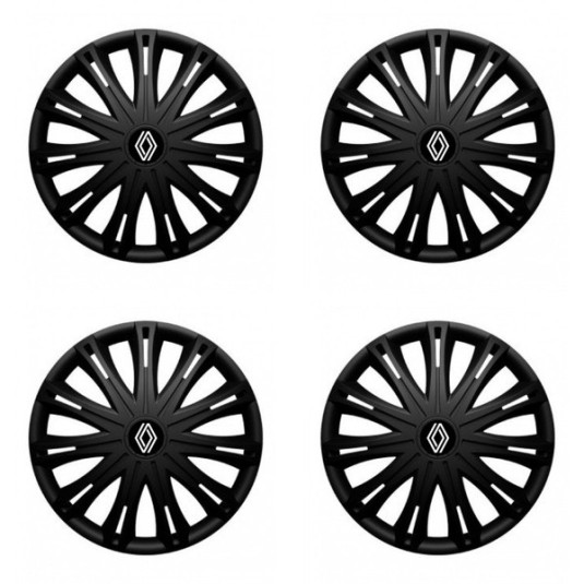 Capace de roată pentru Renault (logo nou) 17 SPARK BLACK