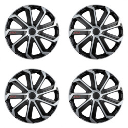 Puklice Evo black&silver 15