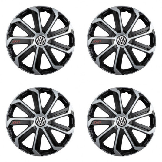 Capace pentru VW (negre) 14 Evo black&silver