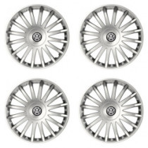 Capace pentru VW (negru) 15 CRYSTAL silver