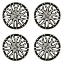 Capace pentru VW (negre) 16 Dakar NC silver and black