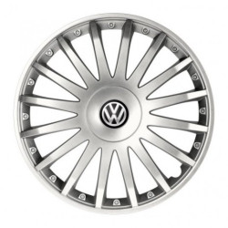 Capace pentru VW (negru) 16 CRYSTAL silver