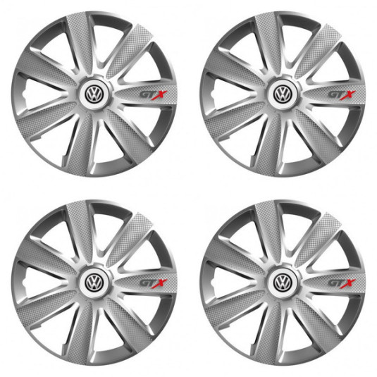 Capace pentru VW (negru) 16 GTX CARBON silver