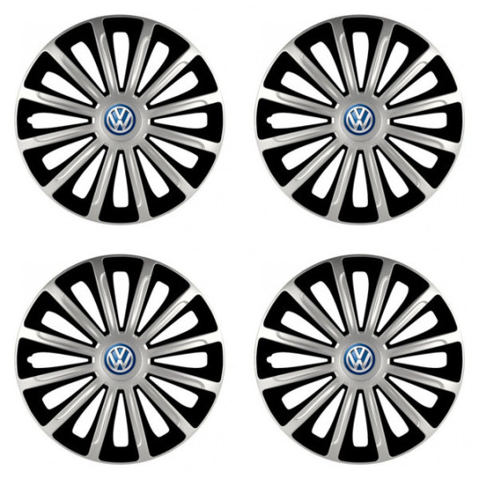 Capace pentru VW (albastre) 15 TREND silver and black