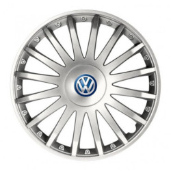 Capace de roată pentru VW (albastru) 15 CRYSTAL argintiu