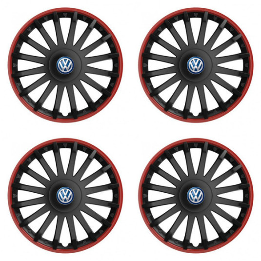 Capace pentru VW (albastru) 15 CRYSTAL RO black