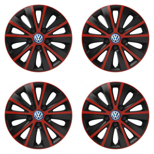 Capace pentru VW (albastru) 15 RAPIDE roșu și negru