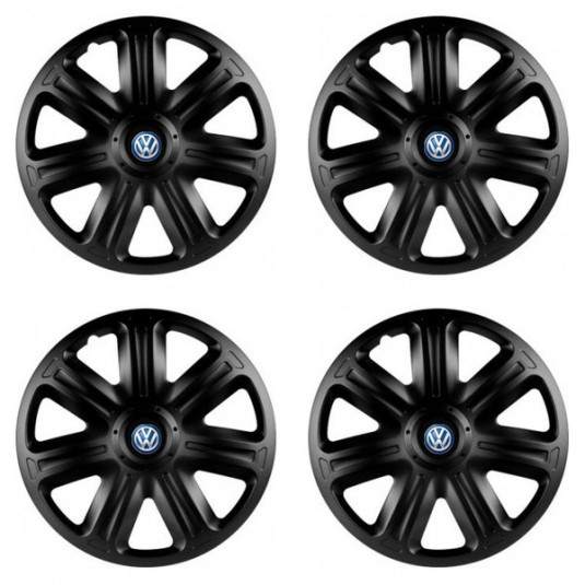 Capace roată pentru VW (albastru) 15 COMFORT BLACK