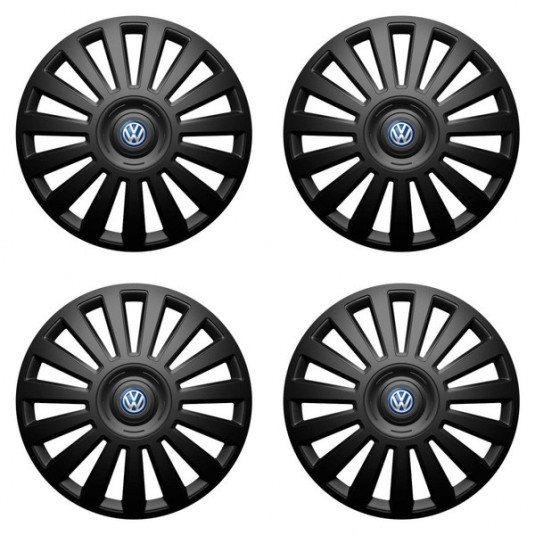Capacele pentru VW (albastru) 16 Luxury negru