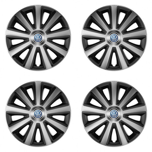 Calotă pentru VW (albastru) 16 Aviator carbon silver&black