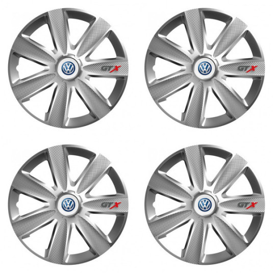 Capace pentru VW (albastru) 16 GTX CARBON silver