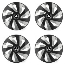 Capace roți pentru Mitsubishi (argintiu) 14 Vector RC black and silver