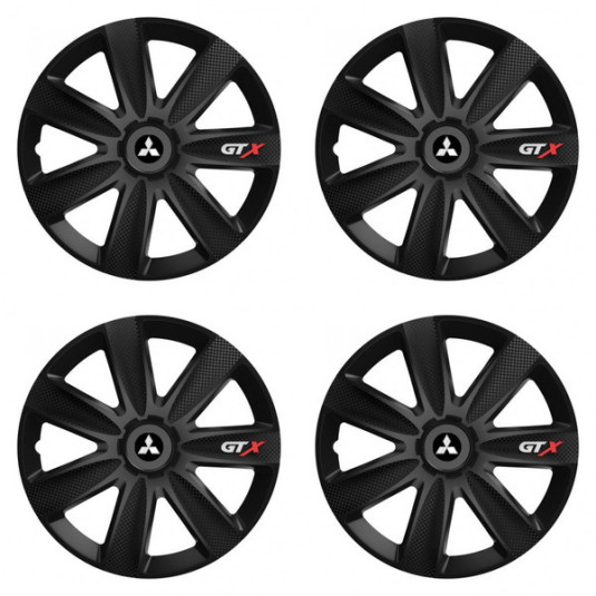 Capace pentru Mitsubishi (argintiu) 14 GTX CARBON negru