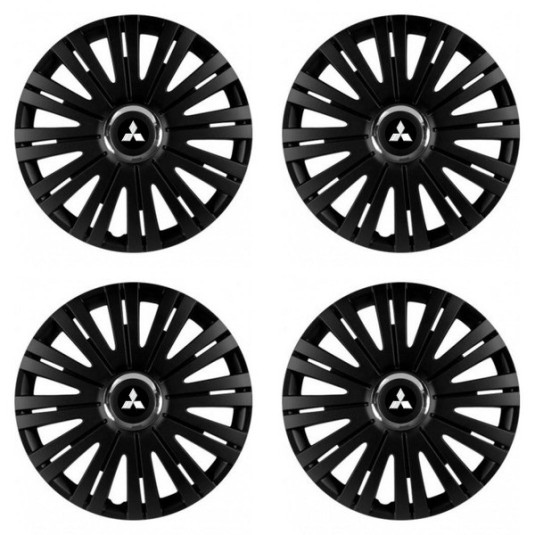 Capace pentru Mitsubishi (argintii) 14 ACTIVE RC BLACK