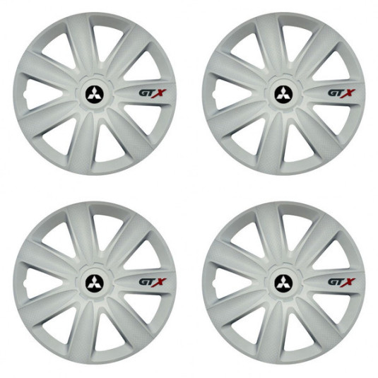 Capace roți pentru Mitsubishi (argintii) 15 GTX carbon white