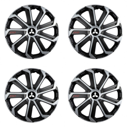 Capace pentru Mitsubishi (argintiu) 15 Evo black&silver