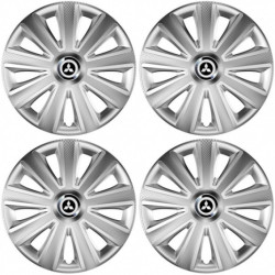 Capace pentru Mitsubishi (argintiu) 15 Aviator carbon silver