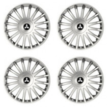 Capace pentru Mitsubishi (argintiu) 15 CRYSTAL silver