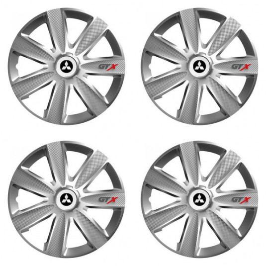 Capace pentru Mitsubishi (argintiu) 15 GTX CARBON silver