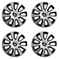 Capacele pentru Mitsubishi (argintiu) 15 STRATOS double colour - lichidare stoc