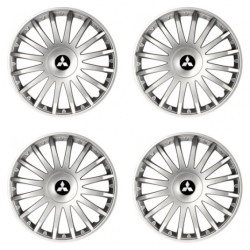 Capacele pentru Mitsubishi (argintii) 16 CRYSTAL silver
