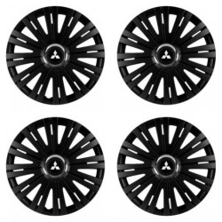Capace de roată pentru Mitsubishi (argintii) 16 ACTIVE RC BLACK