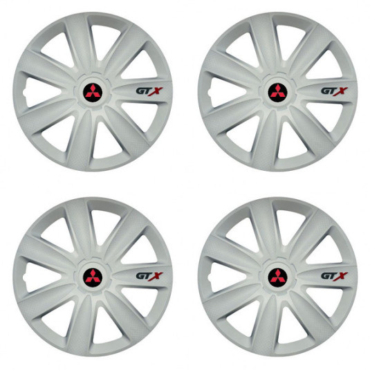 Capace pentru Mitsubishi (roșu) 14 GTX carbon alb