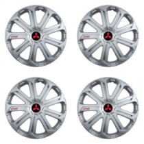 Capace roți pentru Mitsubishi (roșu) 15 Evo silver