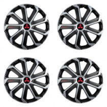 Capace roți pentru Mitsubishi (roșu) 15 Evo black&silver