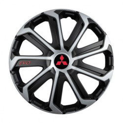 Capace roți pentru Mitsubishi (roșu) 15 Evo black&silver