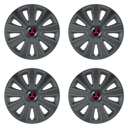 Capacele roților pentru Mitsubishi (roșu) 15 Aviator carbon grafit