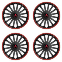 Capace pentru Mitsubishi (roșii) 15 CRYSTAL RO black