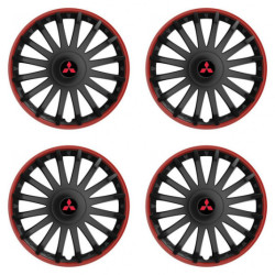 Capace pentru Mitsubishi (roșii) 15 CRYSTAL RO black