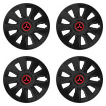 Capacele roților pentru Mitsubishi (roșu) 15 STRATOS RR black