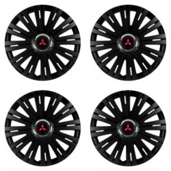 Capacele roților pentru Mitsubishi (roșu) 15 ACTIVE RC BLACK