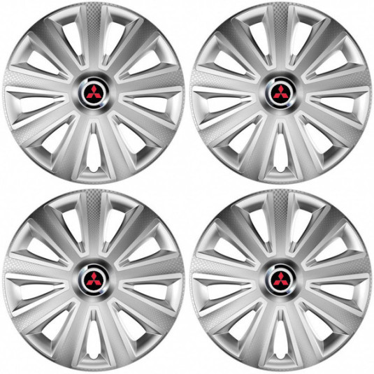 Capacele pentru Mitsubishi (roșu) 16 Aviator carbon RC 16 silver