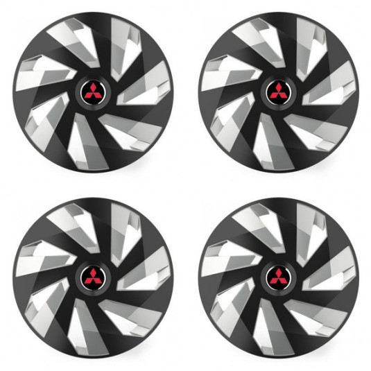 Capacele pentru Mitsubishi (roșu) 16 Vector RC black and silver