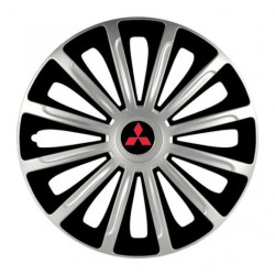 Capace pentru Mitsubishi (roșu) 16 TREND argintiu și negru