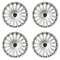 Capacele pentru Mitsubishi (rosii) 16 CRYSTAL silver