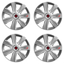 Capacele de roată pentru Mitsubishi (roșu) 16 GTX CARBON silver