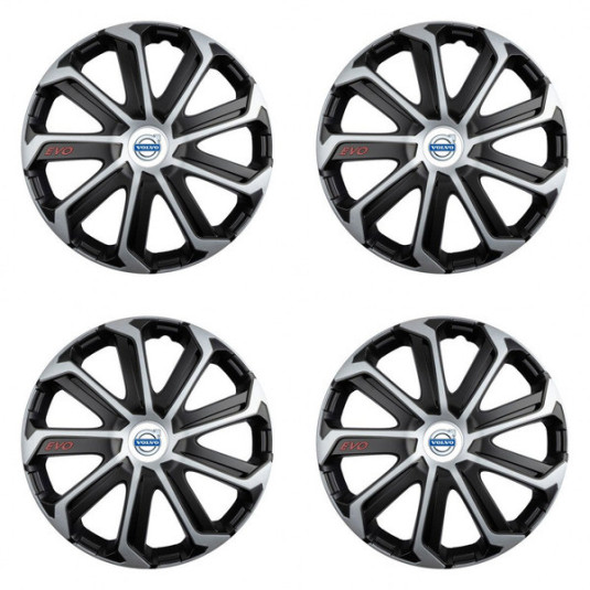 Capace pentru Volvo (albe) 14 Evo black&silver