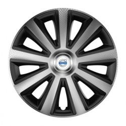 Capace pentru Volvo (albe) 14 Aviator carbon silver&black