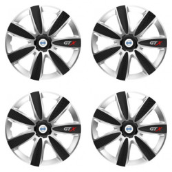 Capace jante pentru Volvo (albe) 14 GTX CARBON argintiu/negru